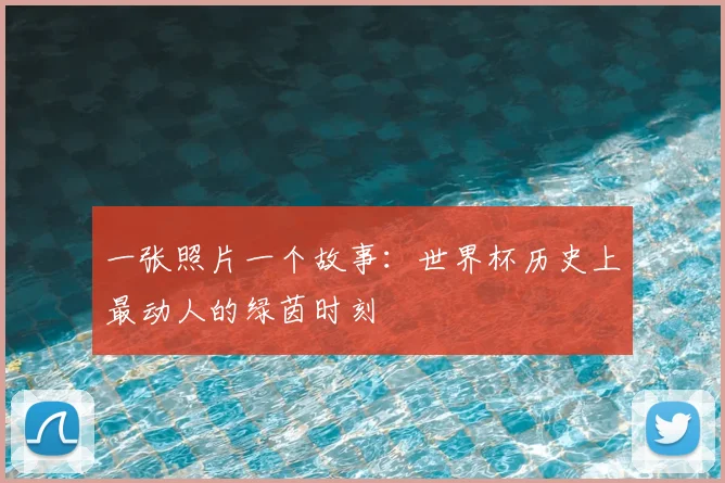 一张照片一个故事:世界杯历史上最动人的绿茵时刻